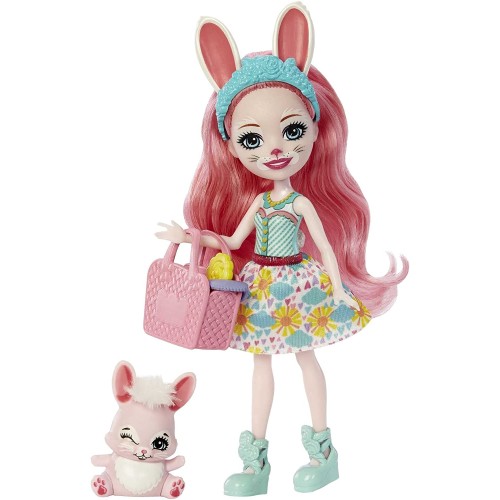 Mattel Enchantimals Baby Best Friends game sets, small doll, girlfriend figure, 3 animal babies and accessori HLK83 / HLK85 1947