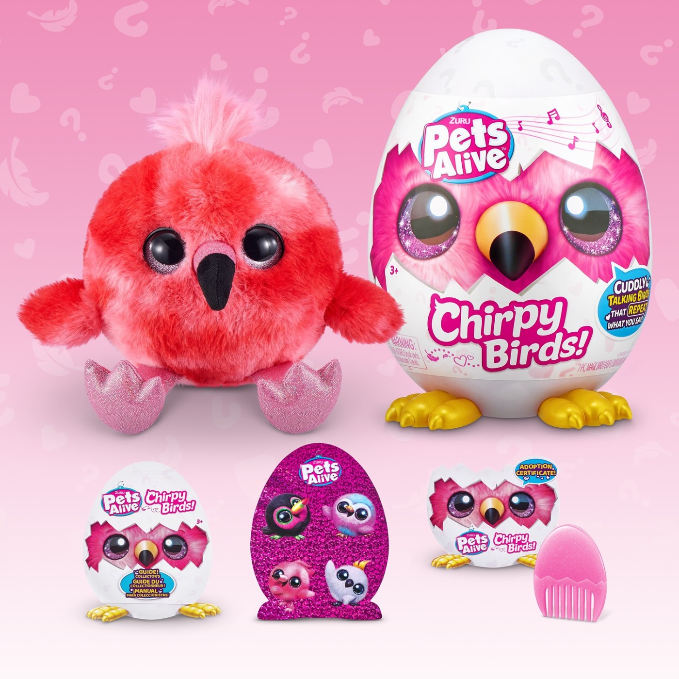 Pets Alive Chirpy Birds – Œuf Surprise Interactif Avec Parole Et Répétition – 4 Oiseaux à Collectionner, Dès 3 Ans (Toucan)