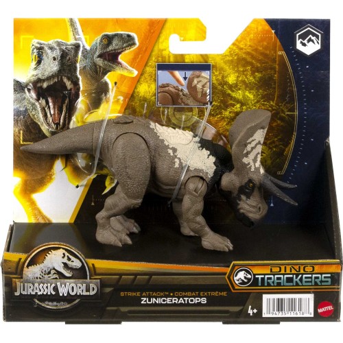 Mattel Jurassic World Strike Attack Zuniceratops Νεες Φιγουρες Δεινοσαυρων Με Σπαστα Μελη HLN63 / HLN66 194735116188