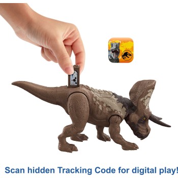Mattel Jurassic World Strike Attack Zuniceratops Νεες Φιγουρες Δεινοσαυρων Με Σπαστα Μελη HLN63 / HLN66 194735116188