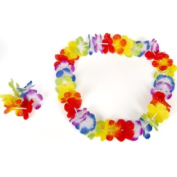 fun world Hawaiian Set Necklace, Bracelets, Hair Accessories 7840 5212007586165