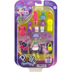 Mattel Polly - Νεα Κουκλα Με Μοδες Μεσαιο Pack Πρωινή Βόλτα HKV88 / HKV94 194735108619
