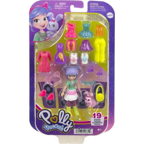 Mattel Polly - Νεα Κουκλα Με Μοδες Μεσαιο Pack Πρωινή Βόλτα HKV88 / HKV94 194735108619