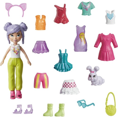 Mattel Polly - Νεα Κουκλα Με Μοδες Μεσαιο Pack Πρωινή Βόλτα HKV88 / HKV94 194735108619