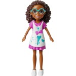 Mattel Polly Pocket Doll and 18 Accessories, Shani Art Studio Tinted-transparent Pack HKV88 / HKV91 194735109159