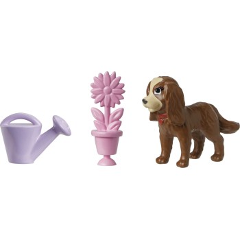 Mattel Polly Pocket Doll and 18 Accessories, Puppy Flower Pack HKV88 / HKV89 194735109357
