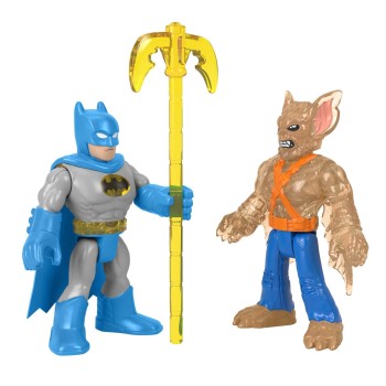 Mattel Imaginext DC Super Friends Batman Figure Set With Man-Bat and Accessory M5645 / HKN48 194735105076
