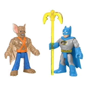 Mattel Imaginext DC Super Friends Batman Figure Set With Man-Bat and Accessory M5645 / HKN48 194735105076