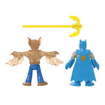 Mattel Imaginext DC Super Friends Batman Figure Set With Man-Bat and Accessory M5645 / HKN48 194735105076