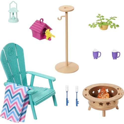 Mattel Barbie Έπιπλα Backyard Patio HJV32 / HJV33 194735095063