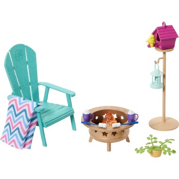 Mattel Barbie Έπιπλα Backyard Patio HJV32 / HJV33 194735095063