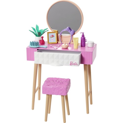 Mattel Barbie Furniture and Accessory Pack, Kids Toys, Vanity Theme HJV32 / HJV35 194735095056