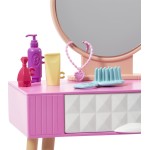 Mattel Barbie Έπιπλα Vanity Theme HJV32 / HJV35 194735095056