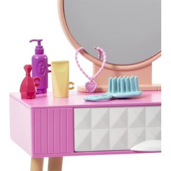 Mattel Barbie Έπιπλα Vanity Theme HJV32 / HJV35 194735095056