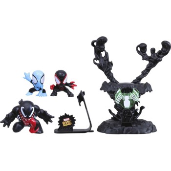 Hasbro Marvel Stunt Squad Villain Knockdown Playset Spiderman And Miles Morales Vs Venom F7814 / F7833 5010994181017