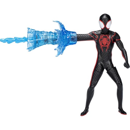 Spider-Man: Across The Spider-Verse, Figurine Deluxe Miles Morales Toile tournante de 15 cm, pour Enfants à partir de 4 Ans