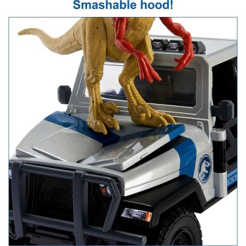 Mattel Jurassic World Truck Set, Atrociraptor Neo Όχημα Search and Smash Με Φιγούρα Και Δεινόσαυρο HKY13 194735110261