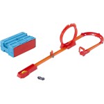 Mattel Hot Wheels Track Set, Fire-themed Set and 1 Car, 16 Track-building Stunting Components in Stackable Toy Storage Box HMC04