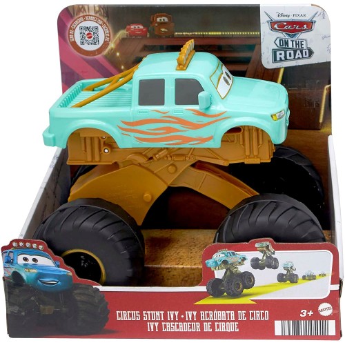 Mattel Disney And Pixars Cars On The Road Circus Stunt Ivy Αϊβι Που Κάνει Άλματα Jumping Monster Truck HMD76 194735125012