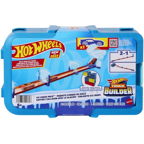 Mattel Hot Wheels Track Βασικά Σετ Ice-themed Building 10 Pieces in a Modular and Stackable Storage Box HNJ66 / HKX40 1947351096