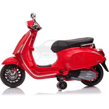 Skorpion Wheels Παιδική Μηχανή Skorpion 12V Vespa Sprint Racing 60s Original Κόκκινη 5245052K 5201671006277