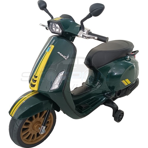 Skorpion Wheels Παιδική Μηχανή Skorpion 12V Vespa Sprint Racing 60s Original Πράσινη 5245052 / G 5202200004665