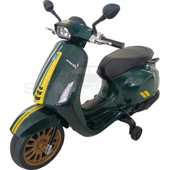 Skorpion Wheels Παιδική Μηχανή Skorpion 12V Vespa Sprint Racing 60s Original Πράσινη 5245052 / G 5202200004665