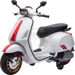 Skorpion Wheels Παιδική Μηχανή Skorpion 12V Vespa Sprint Racing 60s Original Λευκή 5245052A 5201671006253