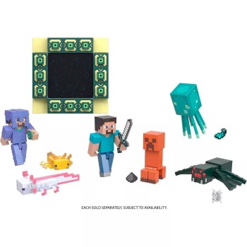 Mattel  Minecraft Φιγούρες 8Εκ Glow Squid GTP08 / HLB16 194735111176