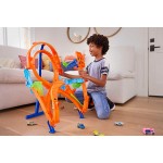 Mattel Hot Wheels Track Set With 1 Hot Wheels Car, Tall Figure-8 Track for Race and Stunting HMB15 194735123162