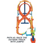 Mattel Hot Wheels Track Set With 1 Hot Wheels Car, Tall Figure-8 Track for Race and Stunting HMB15 194735123162
