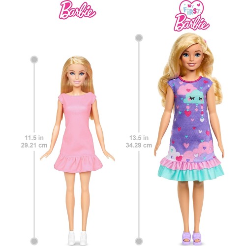 Mattel Barbie Doll For Preschoolers, My First Malibu Deluxe Doll, 13.5 In HMM66 194735131662