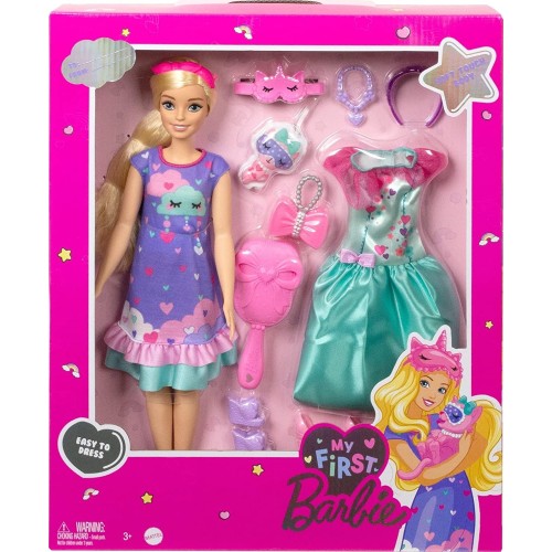 Mattel Barbie Doll For Preschoolers, My First Malibu Deluxe Doll, 13.5 In HMM66 194735131662