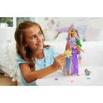 Mattel Disney Princess Toys, Rapunzel Doll With Color-Change Hair Extensions  HLW18 194735120437