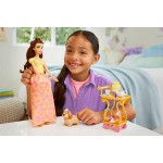 Mattel Disney Princess Toys, Belle Doll With Shiny Clothing, Tea Cart, Friends HLW20 194735120475