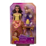 Mattel Disney Princess Toys, Belle Doll With Shiny Clothing, Tea Cart, Friends HLW20 194735120475