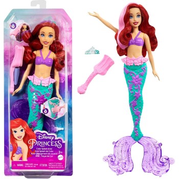 Mattel Disney Princess- Αριέλ Color Change HLW00 194735120239
