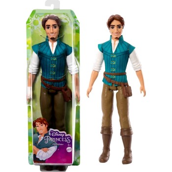 Mattel Disney Princess Toys, Posable Flynn Rider Fashion Doll In Signature Look HLV96 / HLV98 194735120185