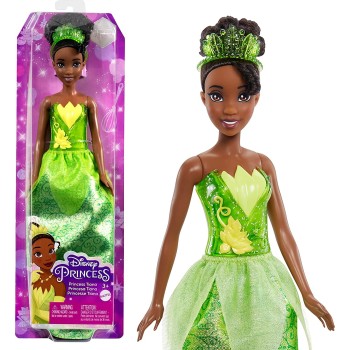 Mattel Disney Princess Dolls Tiana Βασικές Κούκλες HLW02 / HLW04 194735120284