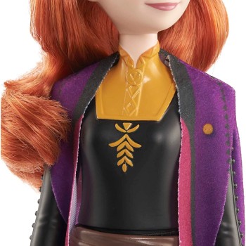 Mattel Disney Frozen Toys, Anna Fashion Doll With Signature Clothing And Accessories HLW46 / HLW50 194735120840
