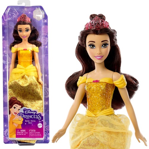 Mattel Disney Princess Belle Πεντάμορφη Βασικές Κούκλες 30 εκ. HLW02 / HLW11 194735120345