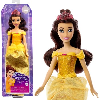 Mattel Disney Princess Belle Πεντάμορφη Βασικές Κούκλες 30 εκ. HLW02 / HLW11 194735120345