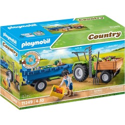 Playmobil Country Αγροτικό Τρακτέρ Με Καρότσα 71249 4008789712493