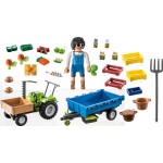Playmobil Country Αγροτικό Τρακτέρ Με Καρότσα 71249 4008789712493