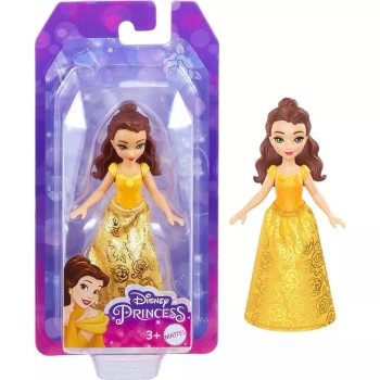 Mattel Disney Princesses Πεντάμορφη Μίνι Κούκλα 9 Cm  HLW69 / HLW78 194735120949