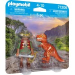 Playmobil Dinos Duopack Εξερευνητής Και T-Rex 71206 4008789712066