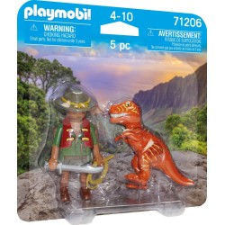 Playmobil Dinos Adventurer With T-Rex 71206 4008789712066