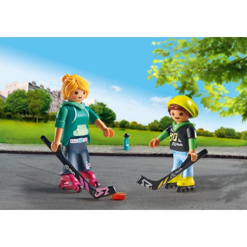 Playmobil Sports And Action Duopack Παίκτες Roller Hockey 71209 4008789712097