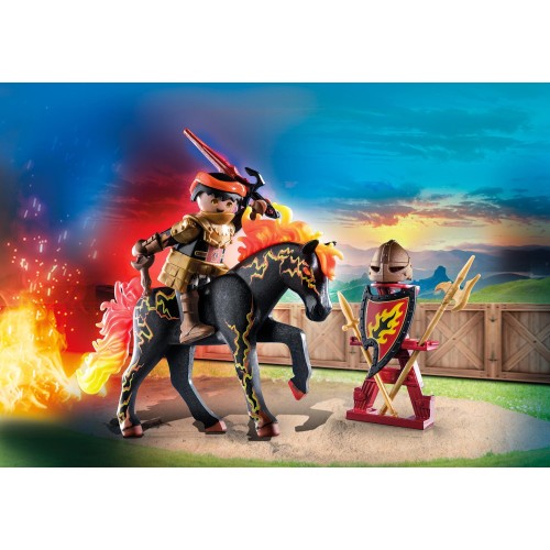 Playmobil Novelmore Burnham Raiders - Ιππότης Και Άλογο Της Φωτιάς 71213 4008789712134