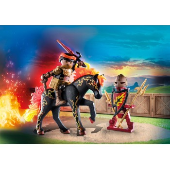 Playmobil Novelmore Burnham Raiders - Ιππότης Και Άλογο Της Φωτιάς 71213 4008789712134